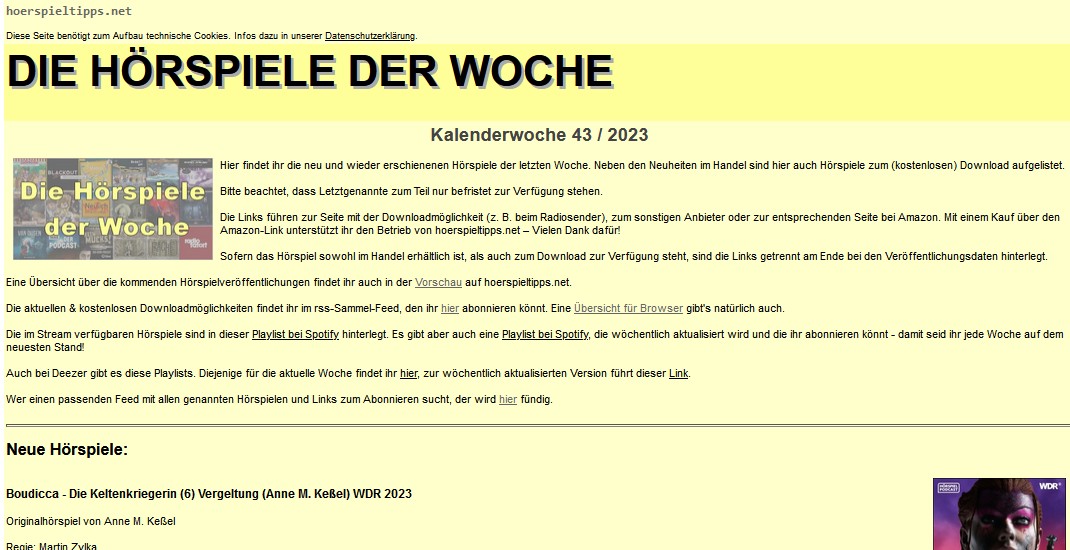 Coverübersicht der erschienenen Hörspiele